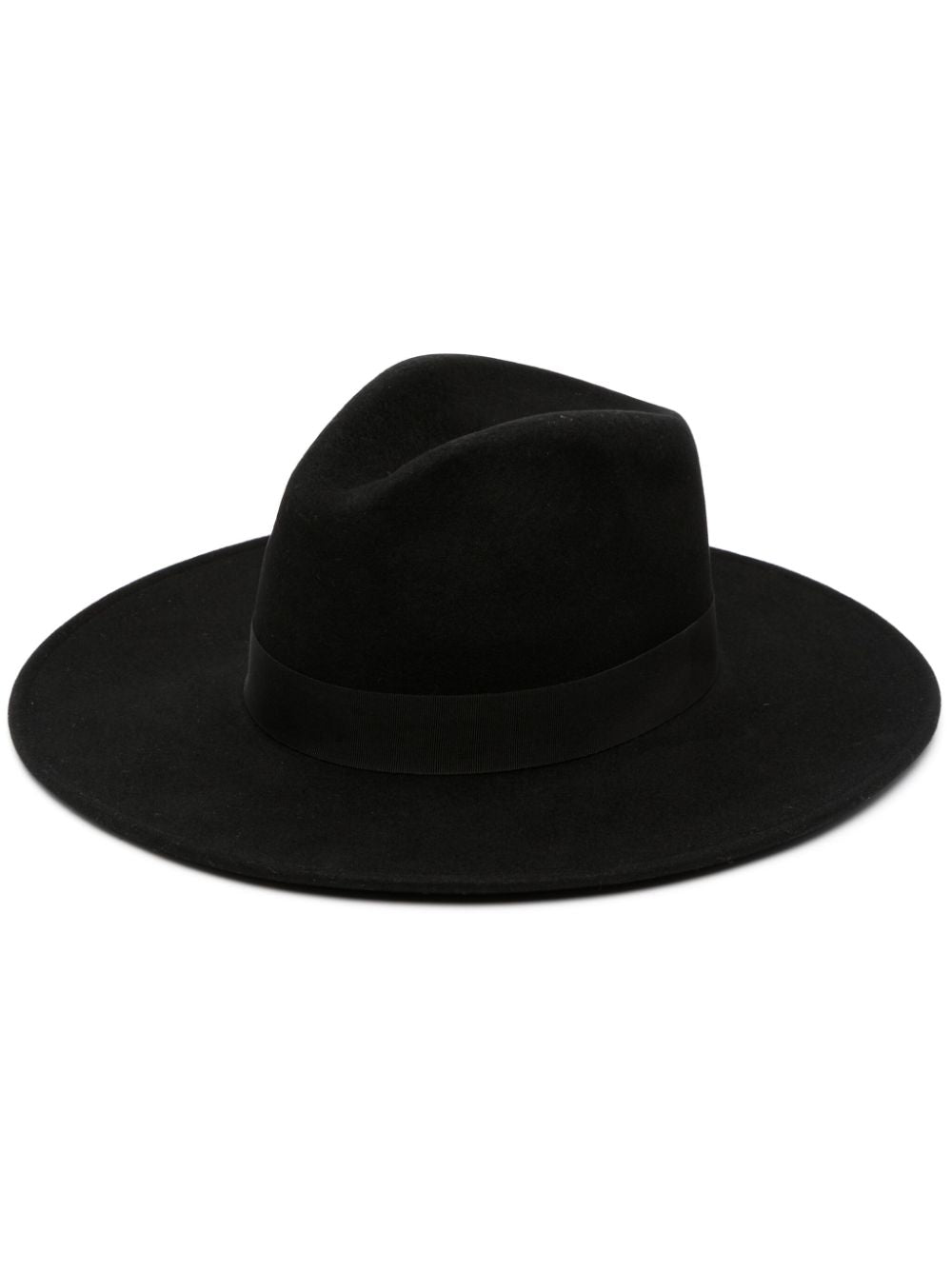 Borsalino Black Fedora Hat for Men & Women - Classic Wool Felt Dress Hat for Formal Occasions, Weddings, and Vintage Style Outfits