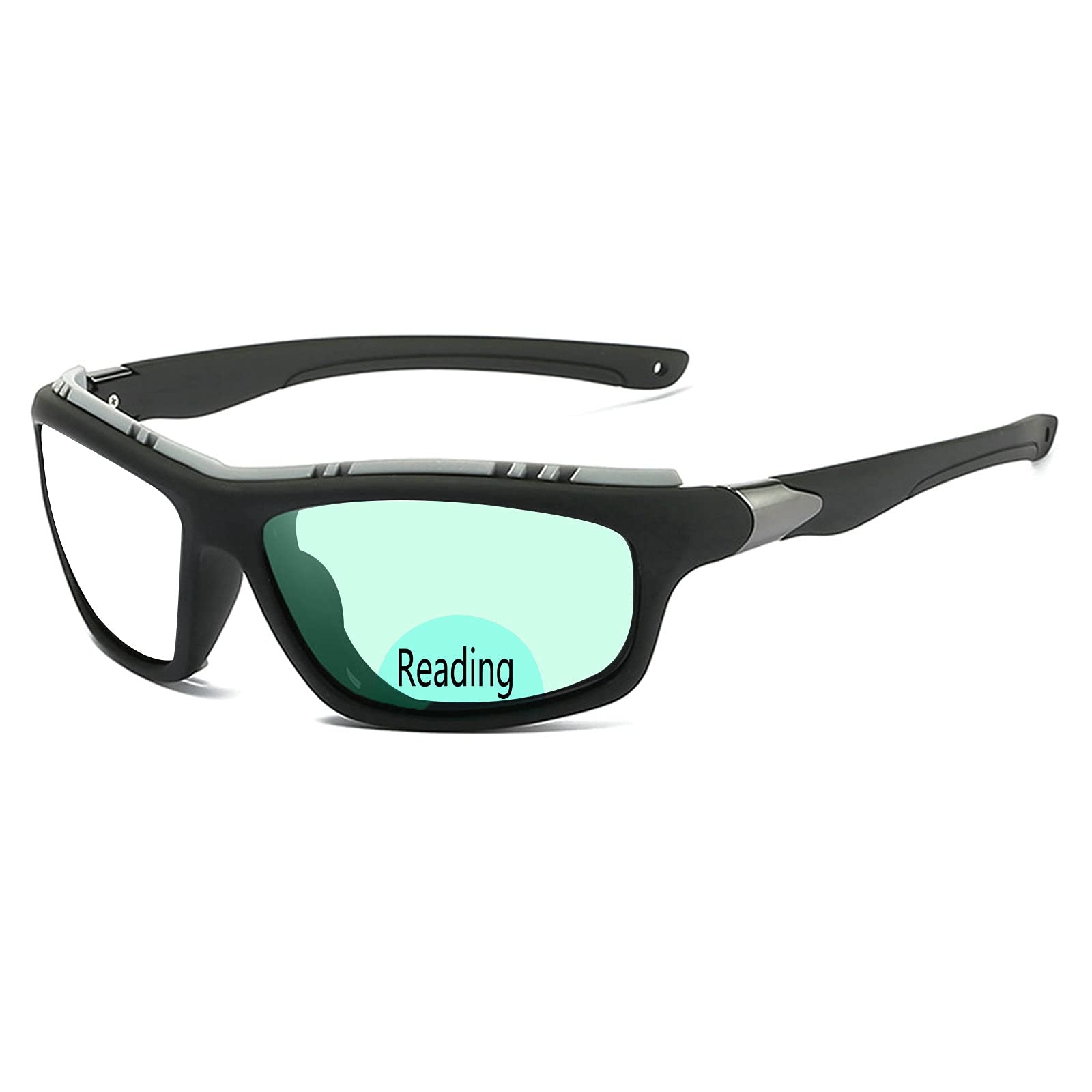 Willochra Invisible Bifocal Reading Glasses for Women & Men - Blue Light Blocking Computer Glasses, Anti-UV Square Readers (Black, +2.50) - Perfect for Office Work, Gaming & Digital Screen Use