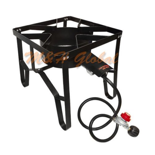 Portable High Pressure Propane Gas Stove - Single Burner Camping BBQ Grill for Outdoor Cooking, Picnics, Backpacking and Emergency Preparedness