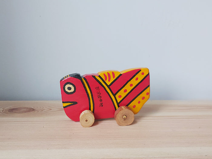 Handcrafted Small Tai Guruma Wooden Car by Kōbō Miyaji - Traditional Japanese Wooden Toy for Kids & Collectors | Perfect for Playtime, Home Decor, and Cultural Gift Giving
