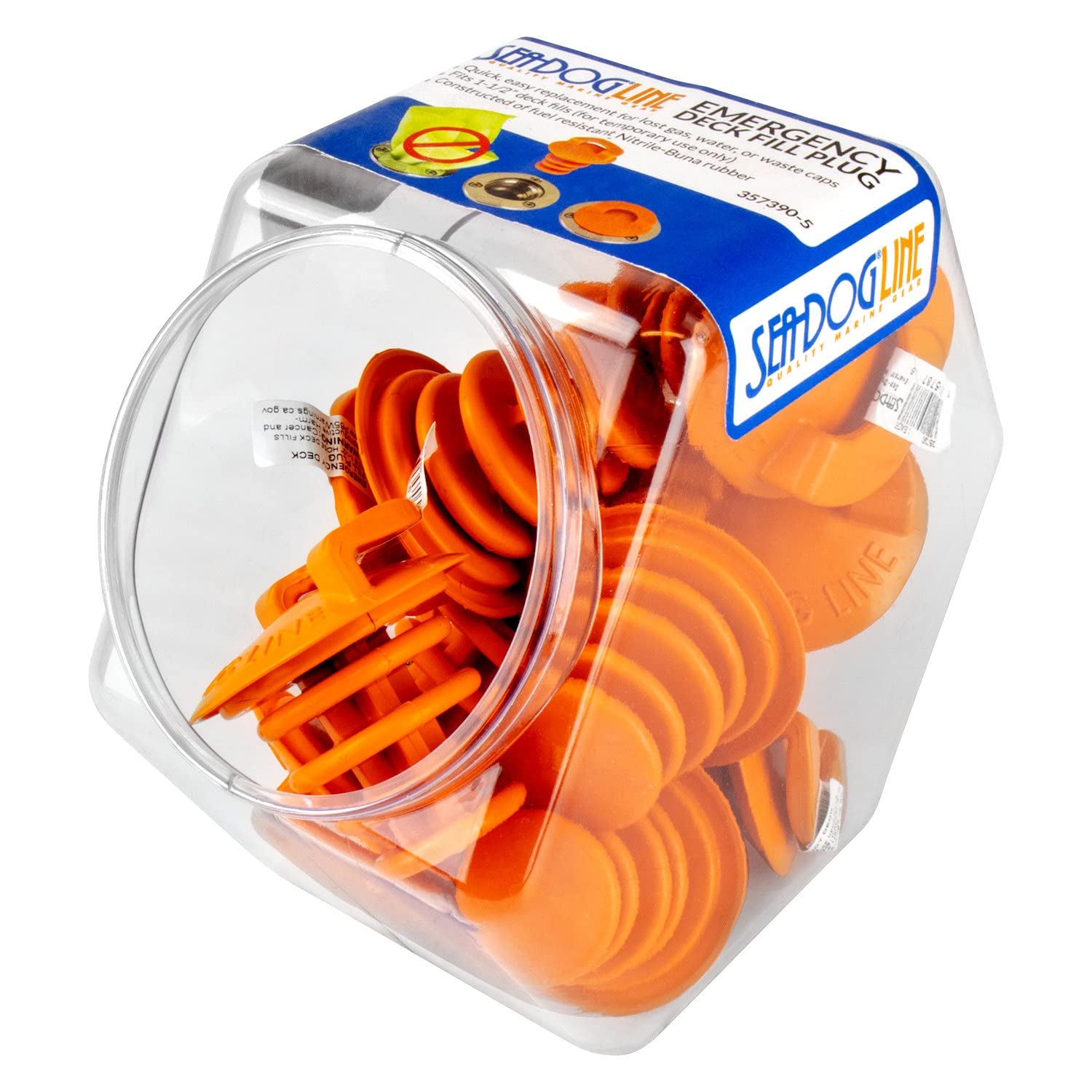 SEADOG Emergency Deck Fill Plug - 10 Pack | Marine Boat Deck Hatch Cover Replacement for Emergency Repairs | Waterproof & Durable for Boats, Yachts, and Sailboats