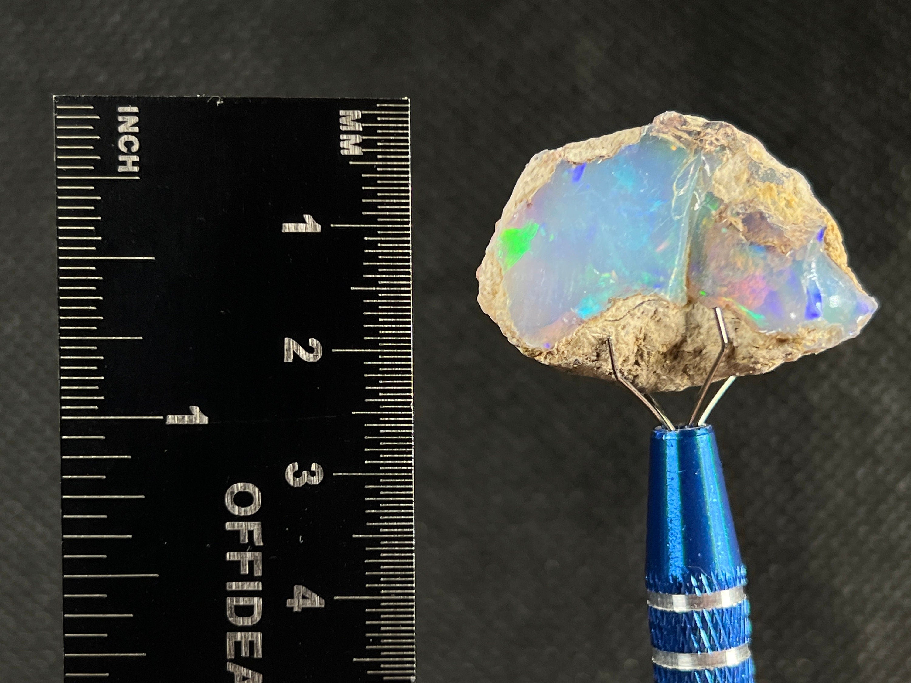 Premium 4A+ Welo Opal Raw Crystal - Certified Cutting Grade Opal for Jewelry Making (50631) - Perfect for Rings, Pendants, and DIY Gemstone Crafts