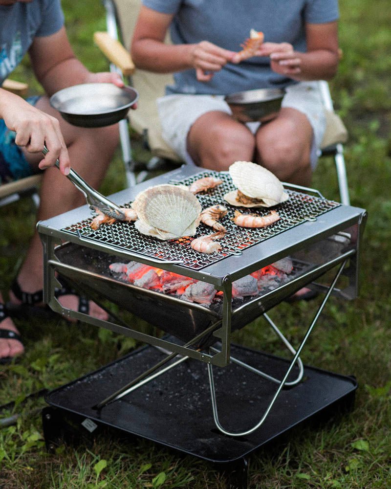 Takibi Fire & Grill - Portable Campfire Grill for Outdoor Cooking | Perfect for Camping, Backyard BBQs & Picnics