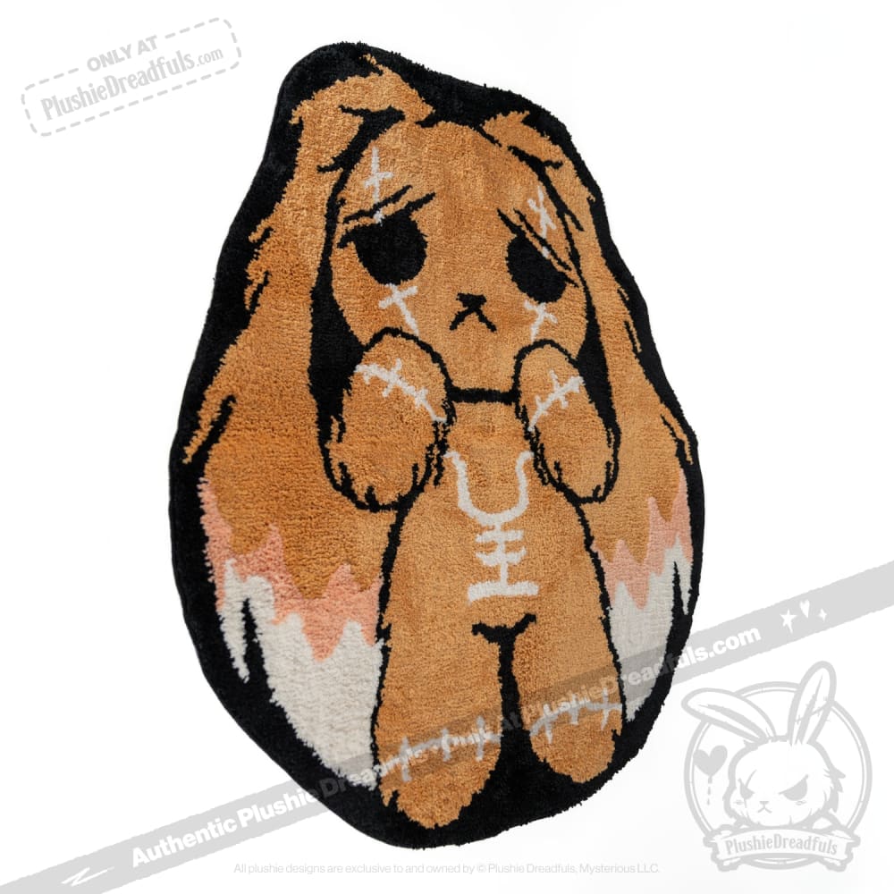 Soft Plush Anxiety Relief Rabbit Rug - Cozy Comfort for Stress & Relaxation - Perfect for Bedroom, Nursery, or Meditation Space