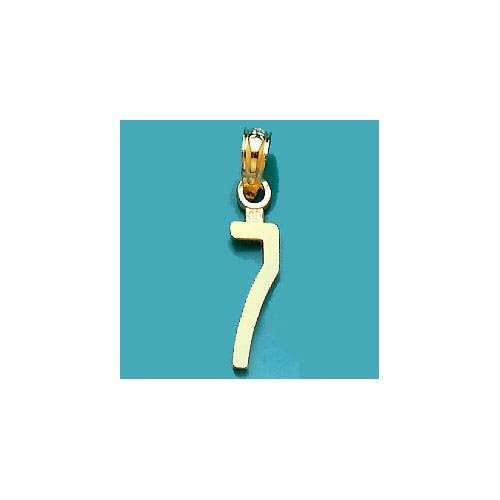 14K Yellow Gold Number 7 Charm Pendant - Milestone Birthday Jewelry Gift for Women, Girls | Perfect for Birthdays, Anniversaries & Special Occasions