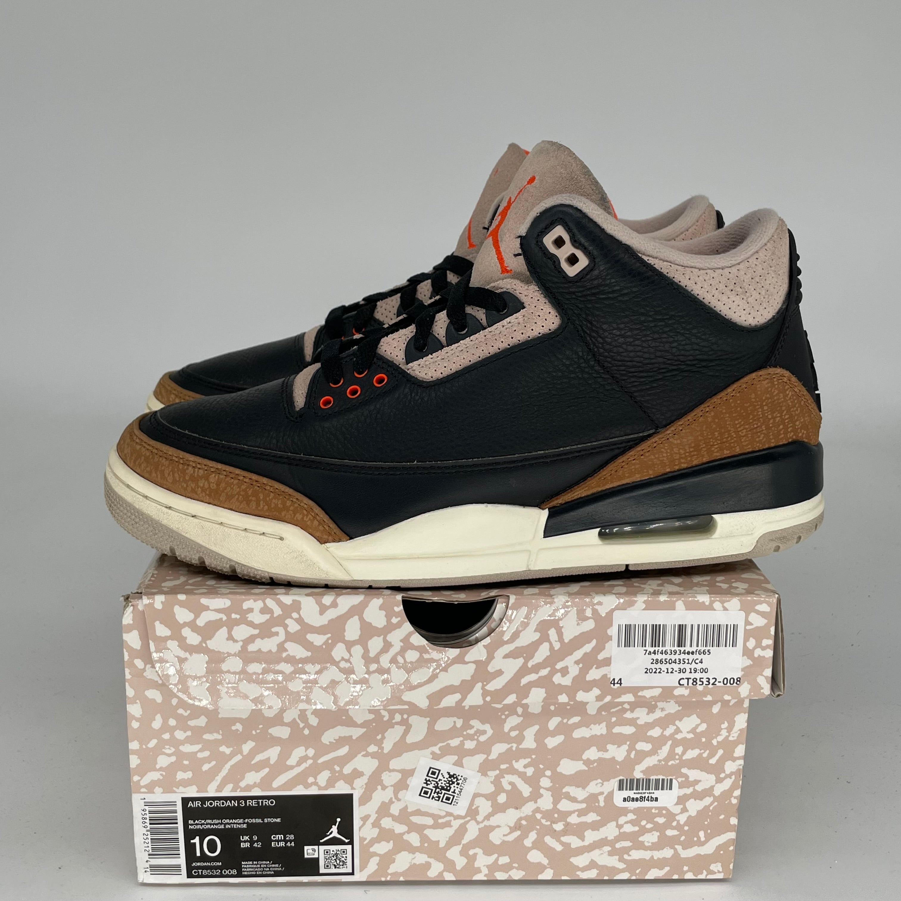 AIR JORDAN 3 DESERT ELEPHANT Men's Basketball Shoes - Size 10 (CT8532-008) | Retro Sneakers for Streetwear & Casual Outfits