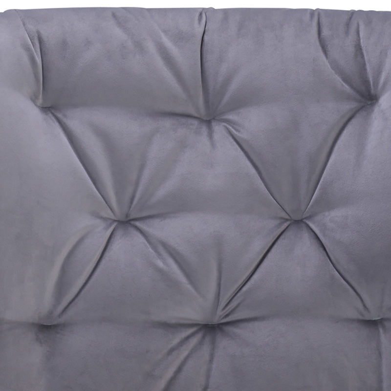 SALOMI Modern Lounge Chair - Ash Grey Upholstered Accent Chair for Living Room, Bedroom & Office - Comfortable Relaxing Chair for Home Decor