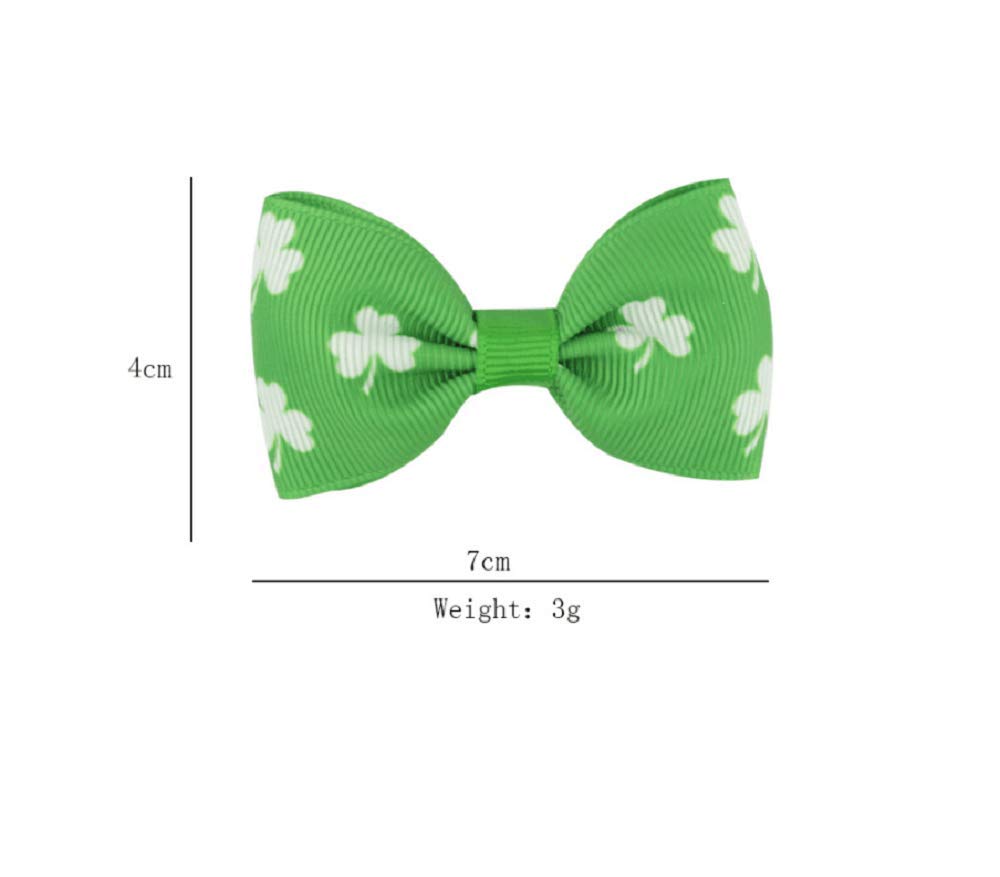 6pcs St. Patrick's Day Irish Shamrock Hair Clips - Green Four Leaf Clover Hairpins & Headband Set for Women Girls - Perfect for St. Patrick's Day Party, Irish Festival, Costume Accessories & Gift Giving