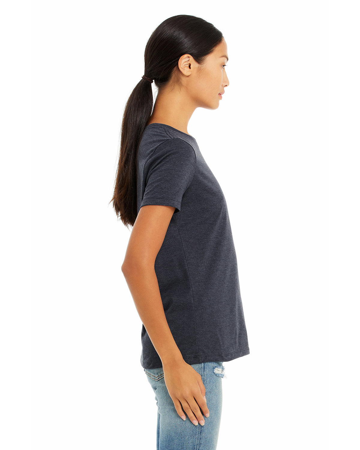 Bella + Canvas 6400CVC Women's Relaxed Heather Short Sleeve T-Shirt - Soft CVC Blend for Casual Wear, Gym & Everyday Comfort