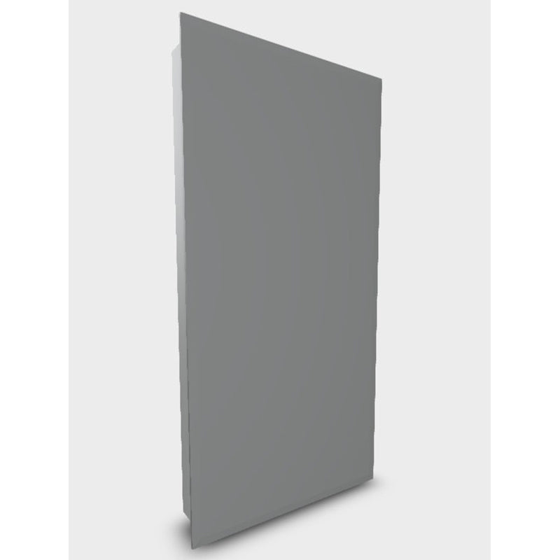 Ketcham 131 Euroline Series Single Door Medicine Cabinet - Surface Mounted Bathroom Mirror with Storage for Bathroom, Bedroom & Vanity Organization