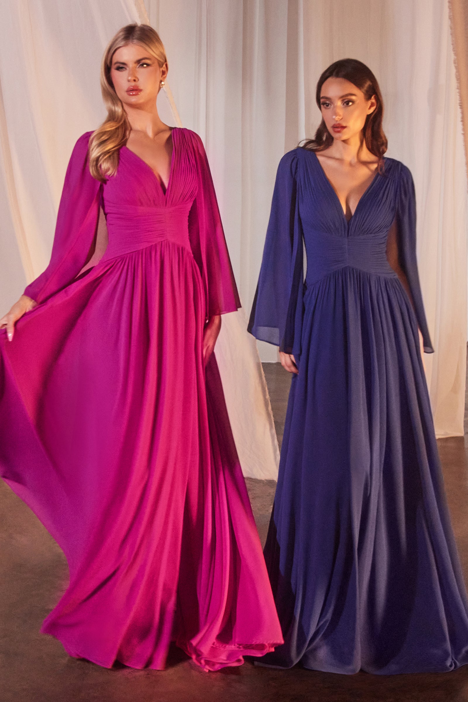 Cinderella Divine CH028 A-Line Caplet Chiffon Wedding Dress for Bride - Perfect for Bridal Shower, Engagement Party & Formal Occasions
