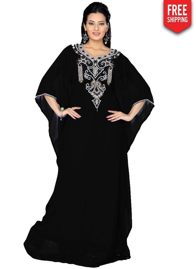 Elegant Embroidered Islamic Kaftans for Women - Modest Muslim Dresses - Perfect for Eid, Ramadan & Special Occasions