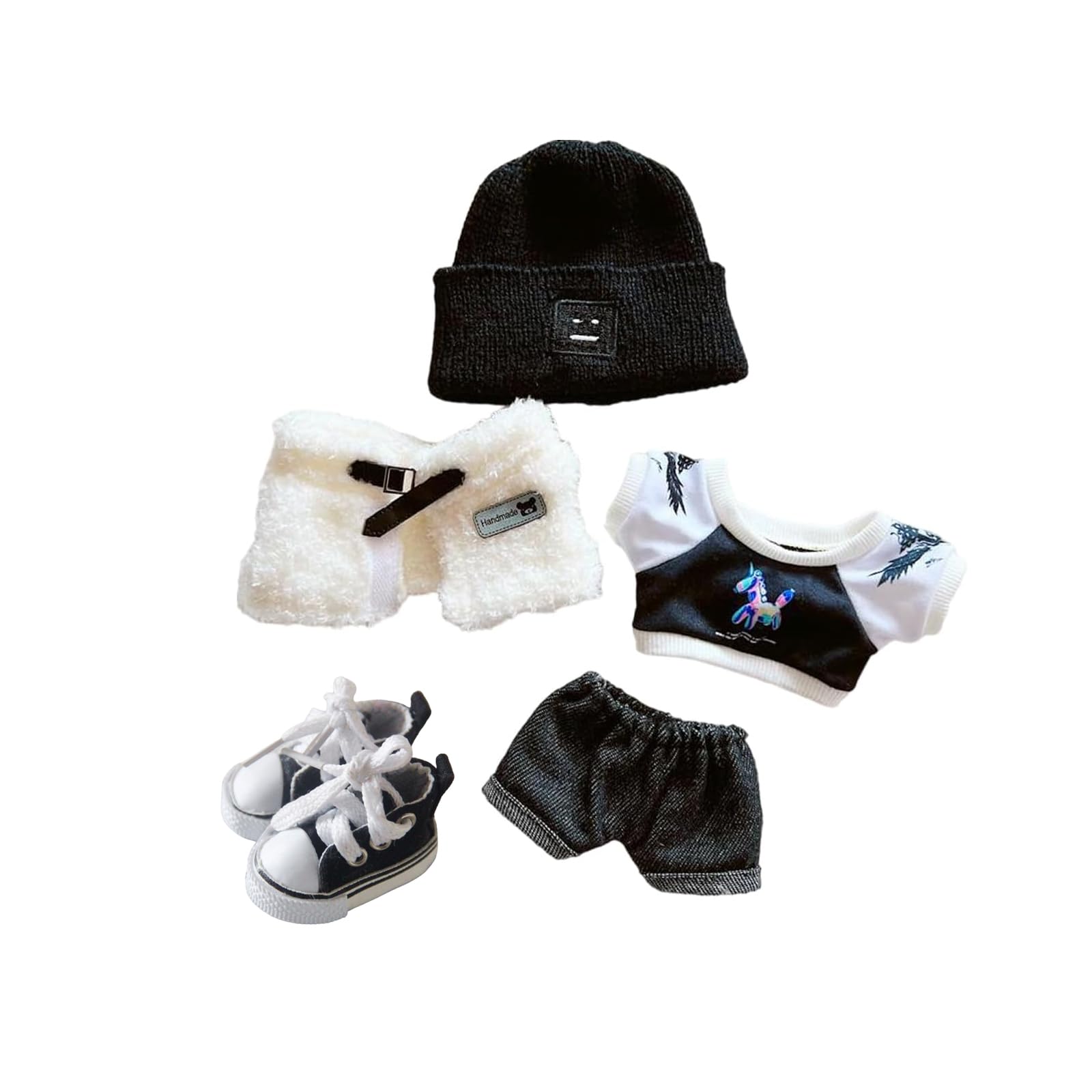20cm Plush Doll Clothes Set - Kpop Outfit for 8