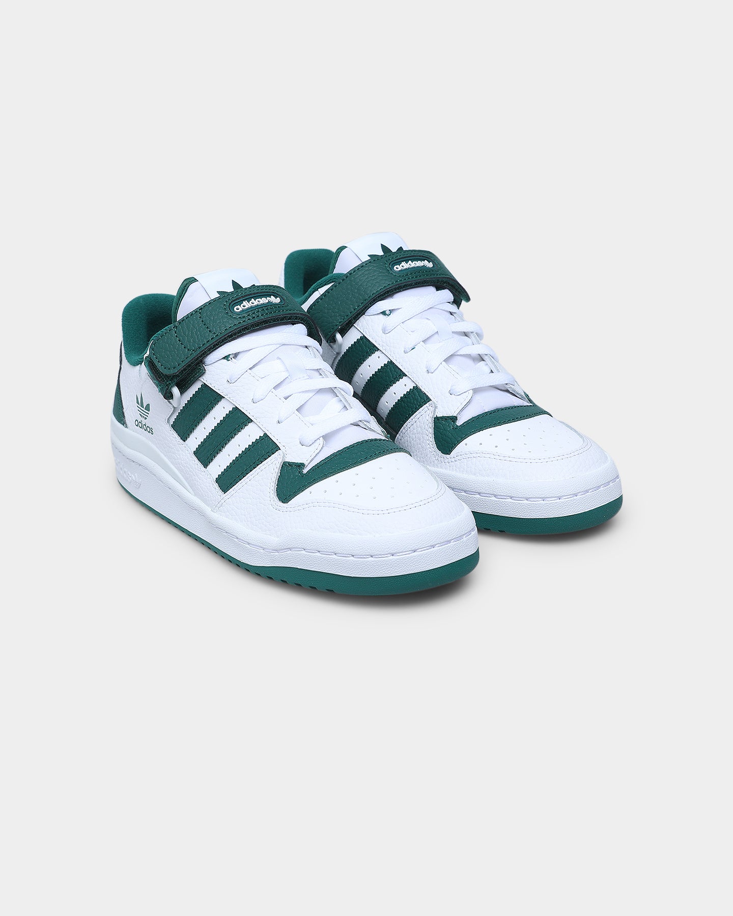 Adidas Forum Low Sneakers - Cloud White, Collegiate Green & White | Men's Casual Shoes for Everyday Wear & Street Style