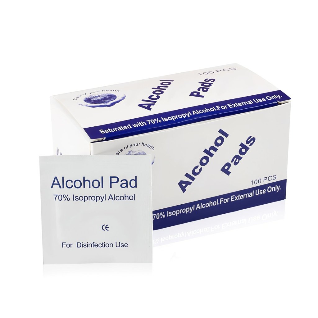 Disposable Alcohol Cleaning Wipes | 100-Pack Sanitizing Wipes for Home, Office & Travel | 70% Isopropyl Alcohol for Germ & Virus Protection | Perfect for Electronics, Surfaces & Hands