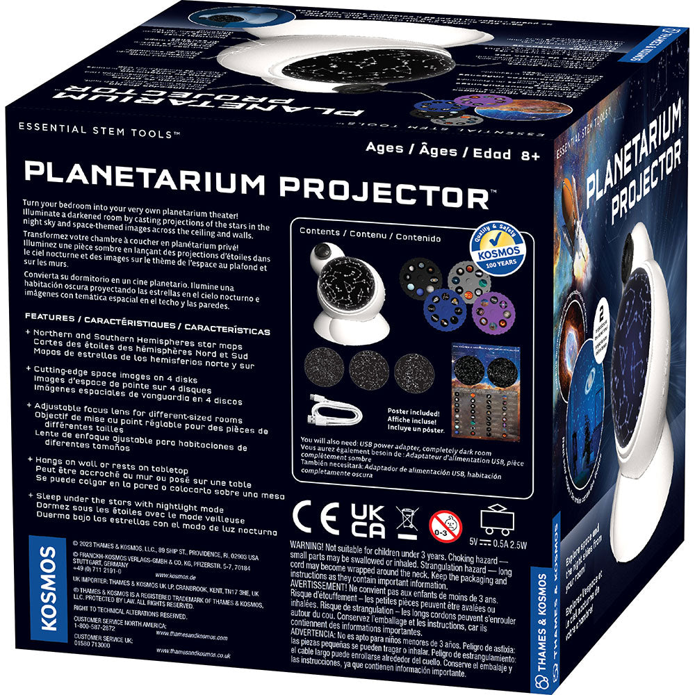 Thames & Kosmos Planetarium Projector (3L) - Home Star Projector for Kids & Adults, Astronomy Educational Toy for Bedroom & Classroom Use