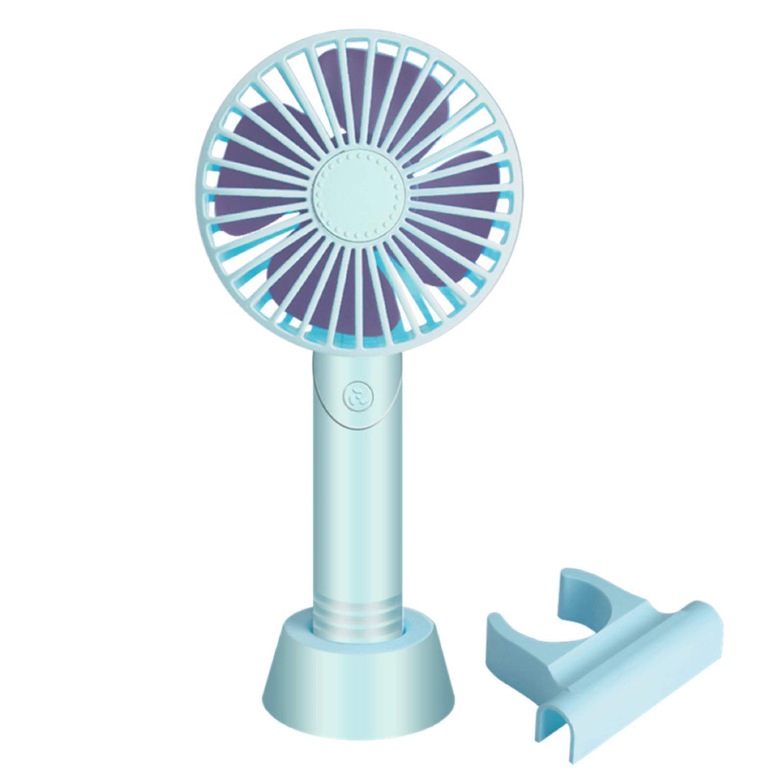 Qiguch66 Mini USB Desk Fan - Portable Personal Cooling Fan with Aroma Diffuser & Phone Holder, Rechargeable Handheld Fan for Office, Home, Travel - Blue | Perfect for Work Desks, Bedrooms, and On-the-Go Use