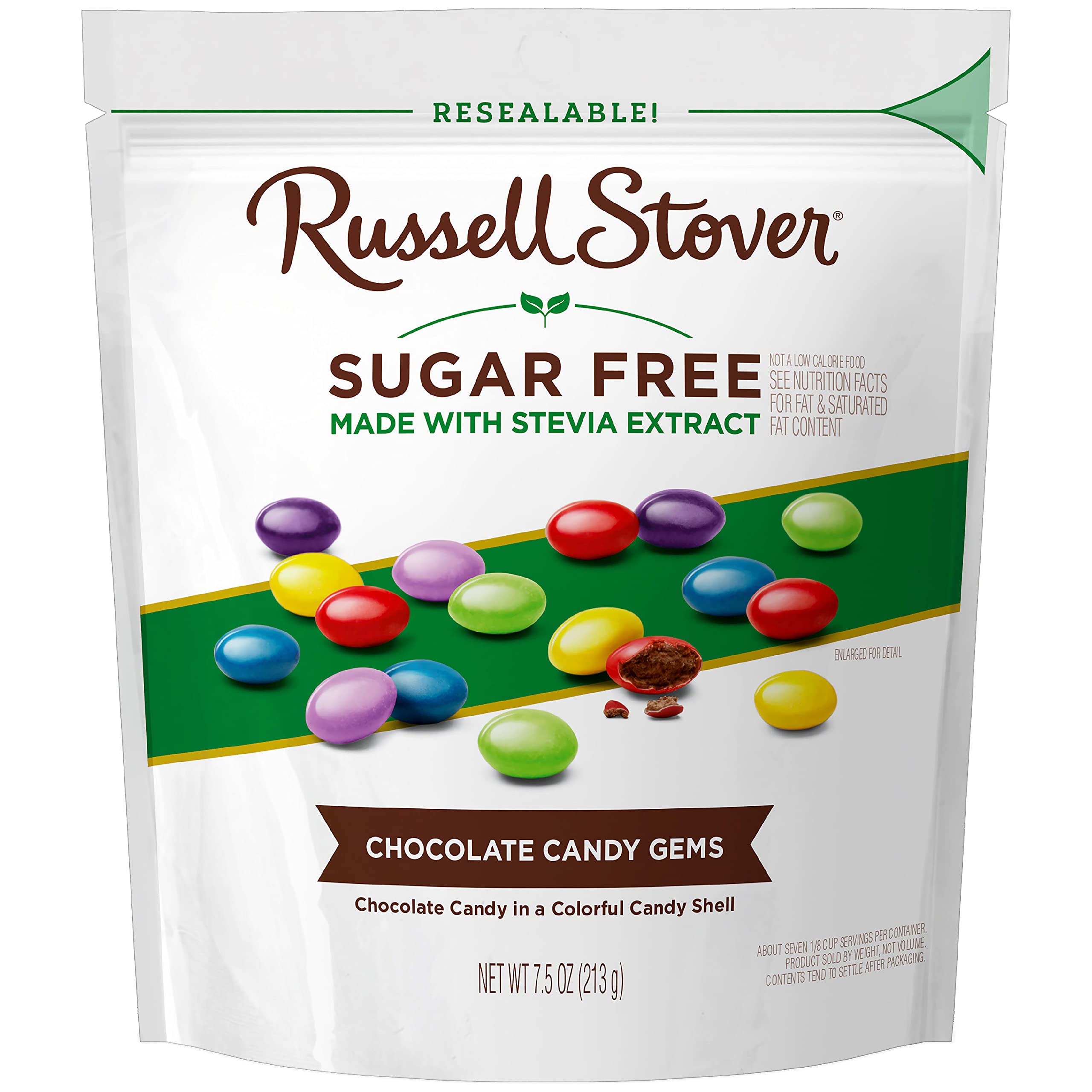 Russell Stover Sugar Free Candy Assortment - 7.5oz Bag | Keto-Friendly Low Carb Chocolate Treats for Diabetics & Weight Management - Perfect for Gifts, Office Snacks & Holiday Desserts
