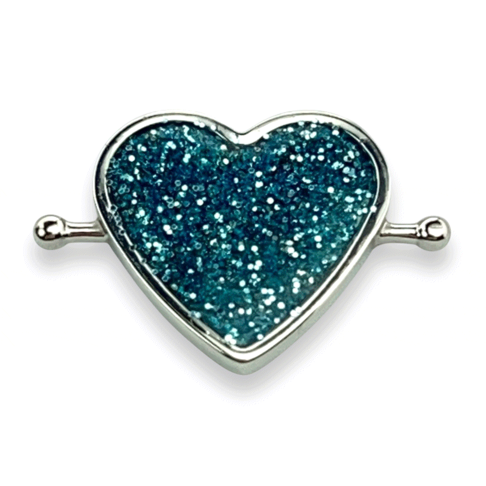 Heart Shaped Glitter Element - Sparkling DIY Craft Decorations for Scrapbooking, Greeting Cards, Party Invitations & Home Decor