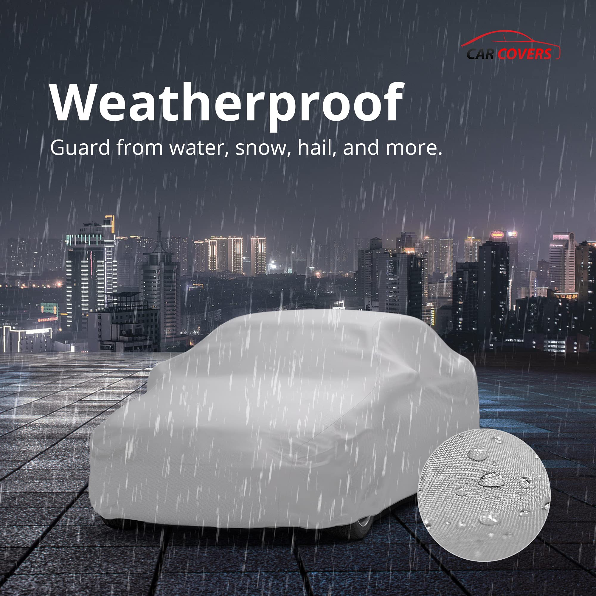 CarCovers Weatherproof Car Cover for Lexus 2021 LS 500 & LS 500h - Outdoor Waterproof Protection with Anti-Theft Cable Lock - Ideal for Travel, Storage & Extreme Weather