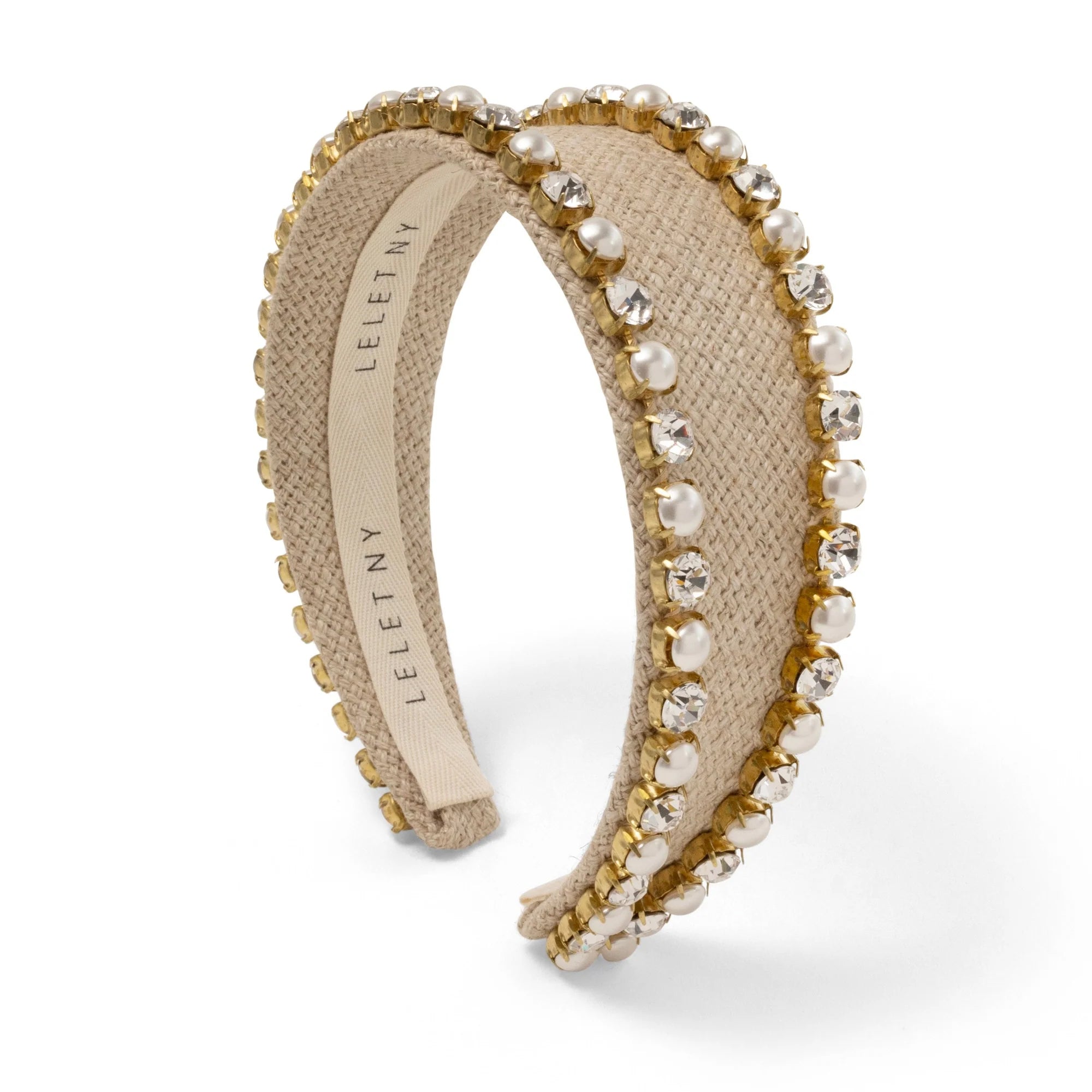 Elegant Samara Pearl & Crystal Headband for Women – Perfect for Weddings, Parties, and Special Occasions