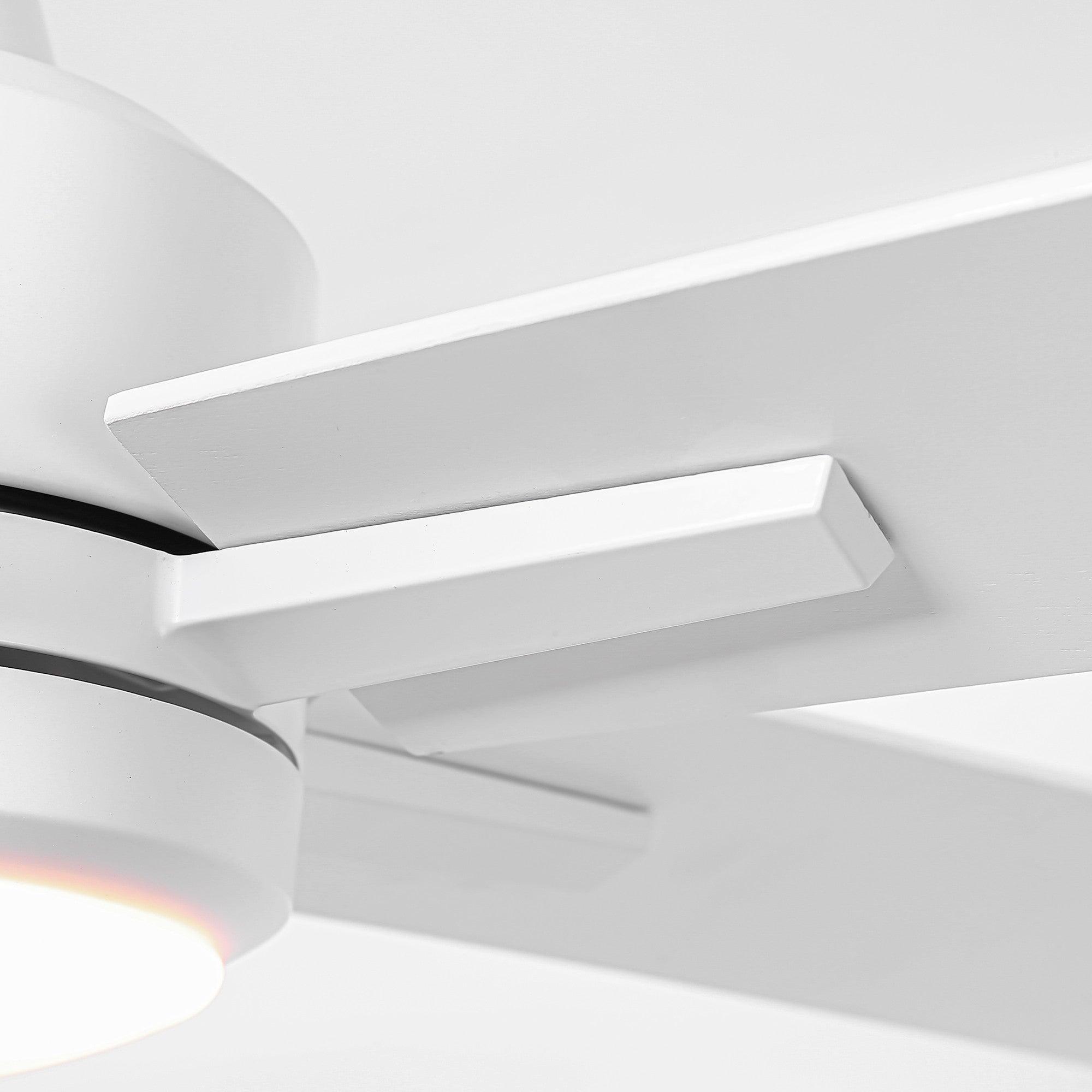 48 DC Motor 5-Blade Modern Ceiling Fan with Downrod Mount - Perfect for Living Room, Bedroom, and Office Cooling