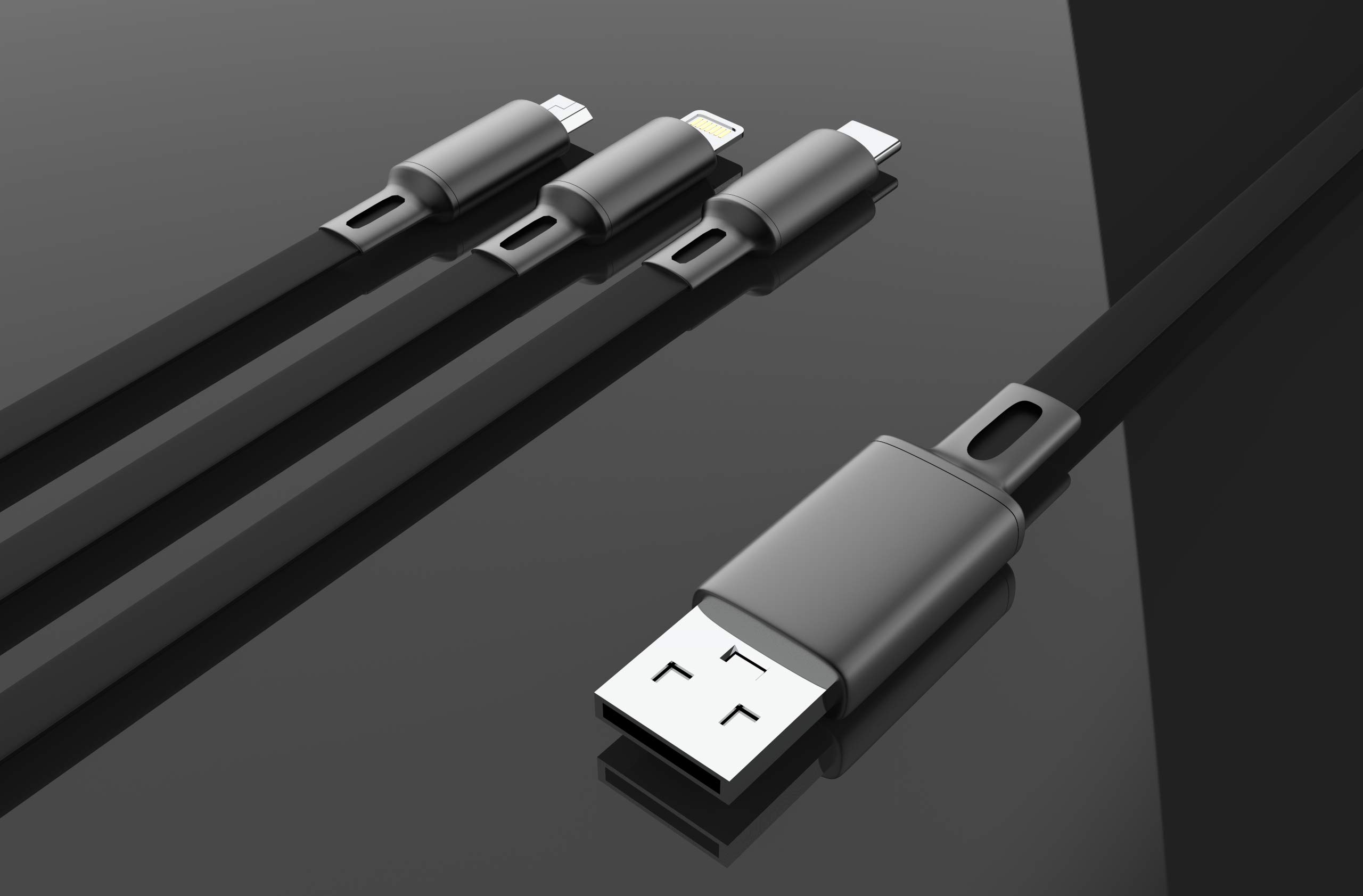 Retractable 3-in-1 Charger Cable with USB C/Micro USB/Lightning - Compatible with iPhone, Samsung Galaxy S24/S23/S22/S21, Note 20, A Series (A02s/A03s/A14/A15/A23/A24/A32/A34/A42/A53/A54/A72) - Perfect for Uber/Lyft Drivers & Truckers (Black) - Fast Charging for Phones, Tablets & More On-The-Go