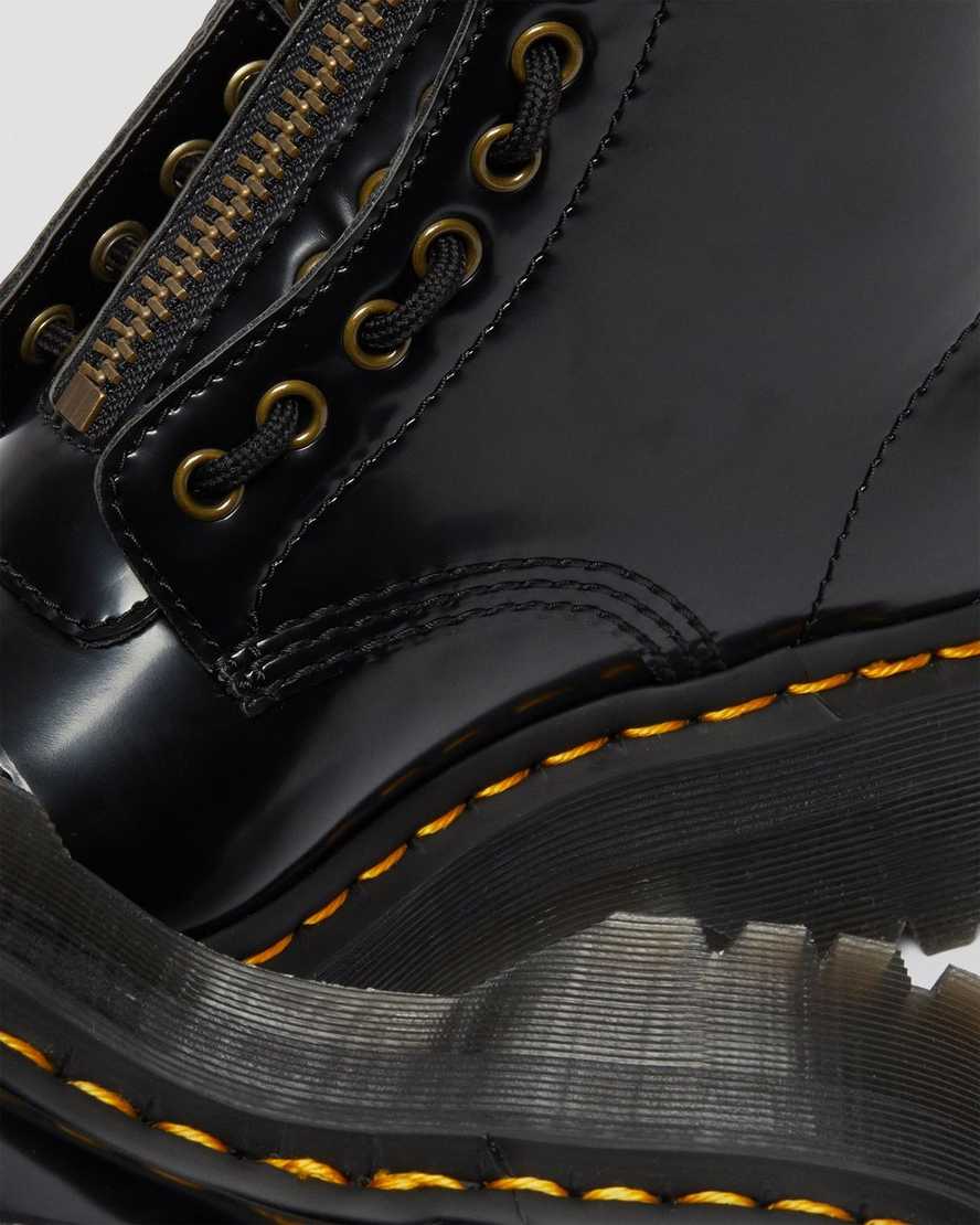 Dr. Martens Vegan Sinclair Platform Boots for Women - Black Chunky Combat Boots for Punk, Gothic & Streetwear Fashion