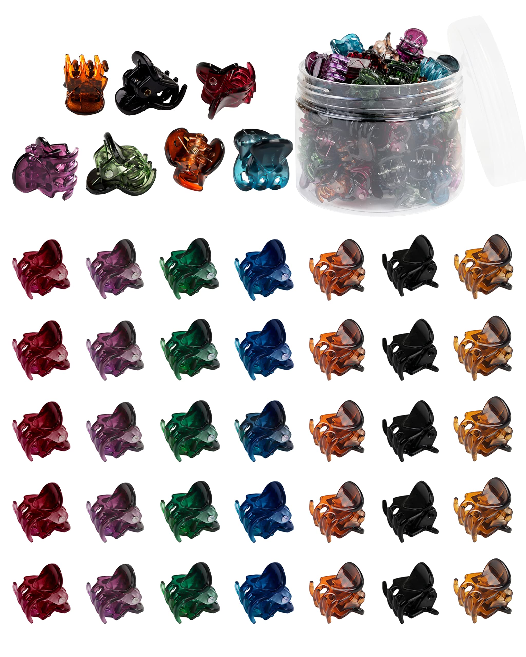 72 Pcs Mini Hair Clips for Women & Girls - Small Plastic Claw Hairpins in 3 Colors | Perfect for School, Work, Parties & Everyday Hairstyling