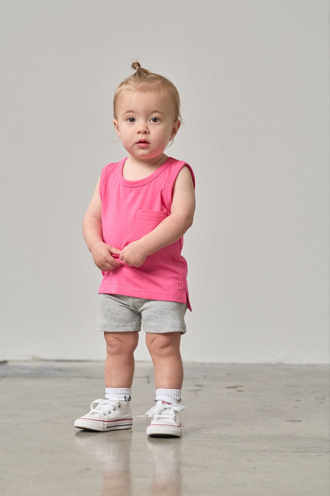 Neon Pink Bamboo Pocket Tank Top for Women - Soft Breathable Casual Wear for Summer, Gym, and Beach Outfits