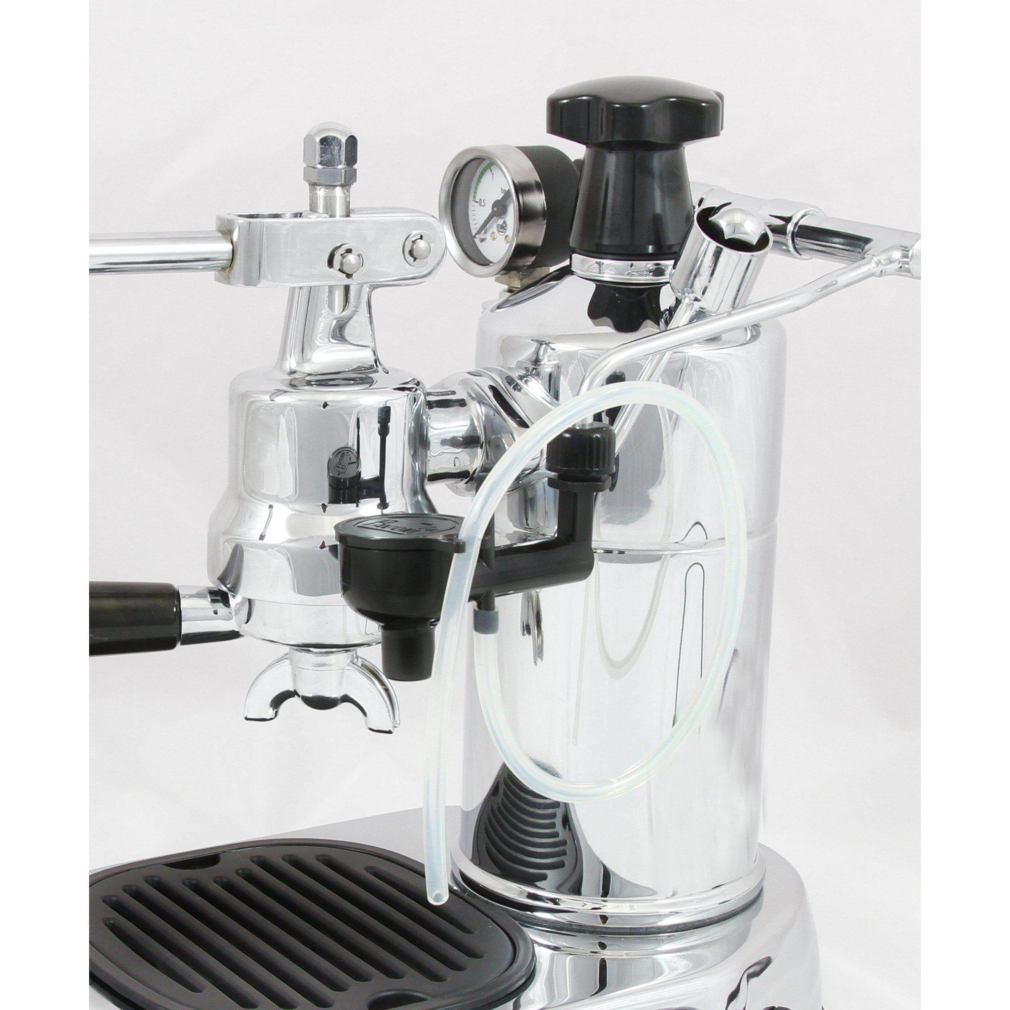 La Pavoni Professional Chrome Espresso Machine PC 16 - Premium Italian Espresso Maker for Home & Cafe Use | Perfect for Espresso, Cappuccino & Latte Lovers