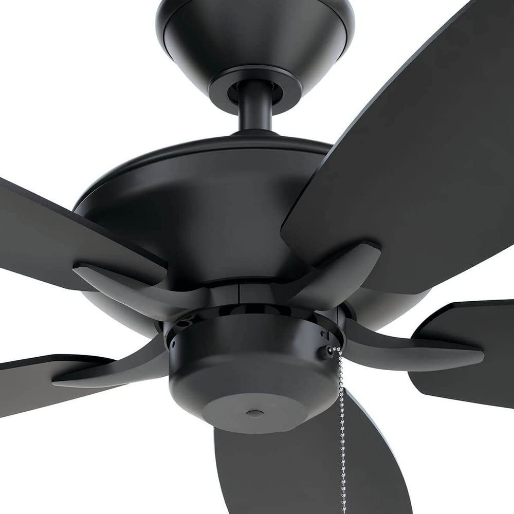 Kichler 52 Inch Indoor Ceiling Fan with LED Light and Remote Control - Modern White Finish for Living Room, Bedroom, and Office
