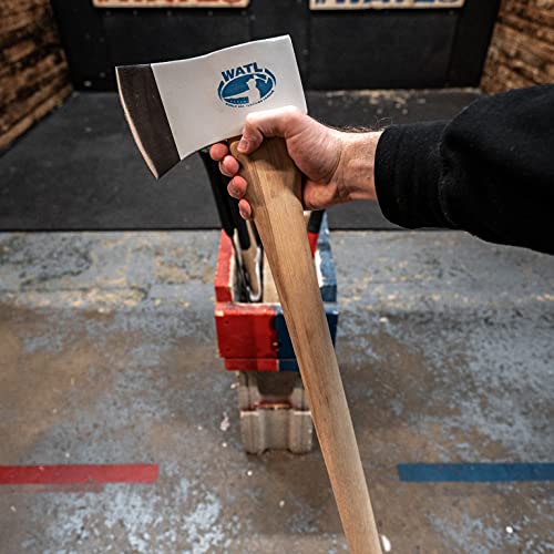 Official WATL Approved Axe Throwing Starter Kit - Competition Hatchet, Target Stencil, Markers & Whetstone for Backyard Games, Camping & Outdoor Activities