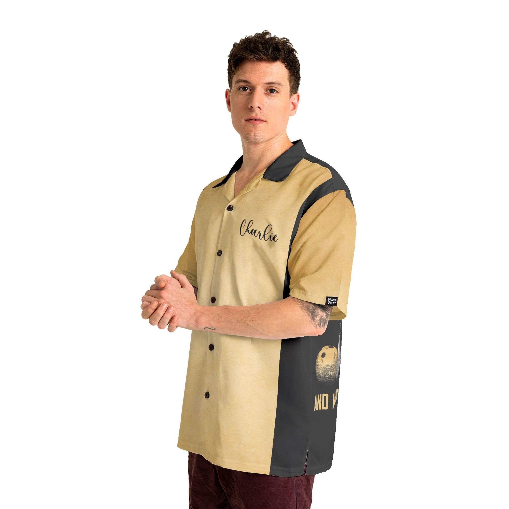 Custom Personalized Bowling Shirts with Names for Men & Women | Retro Hawaiian Style Team Bowling Shirts | Perfect for Bowling Leagues, Tournaments & Themed Parties