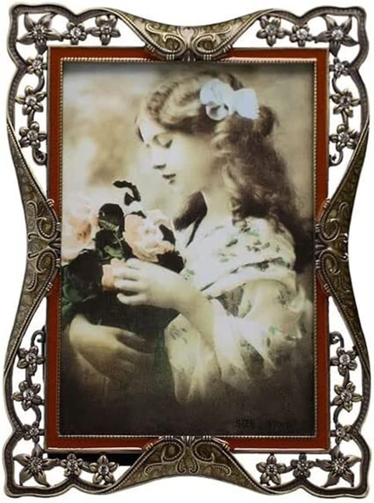 Vintage 7 Inch Resin Photo Frame - Wall & Desktop Picture Display for Home Decor, Office, Bedroom, Living Room - Perfect for Family Photos, Wedding Pictures, and Artwork Display