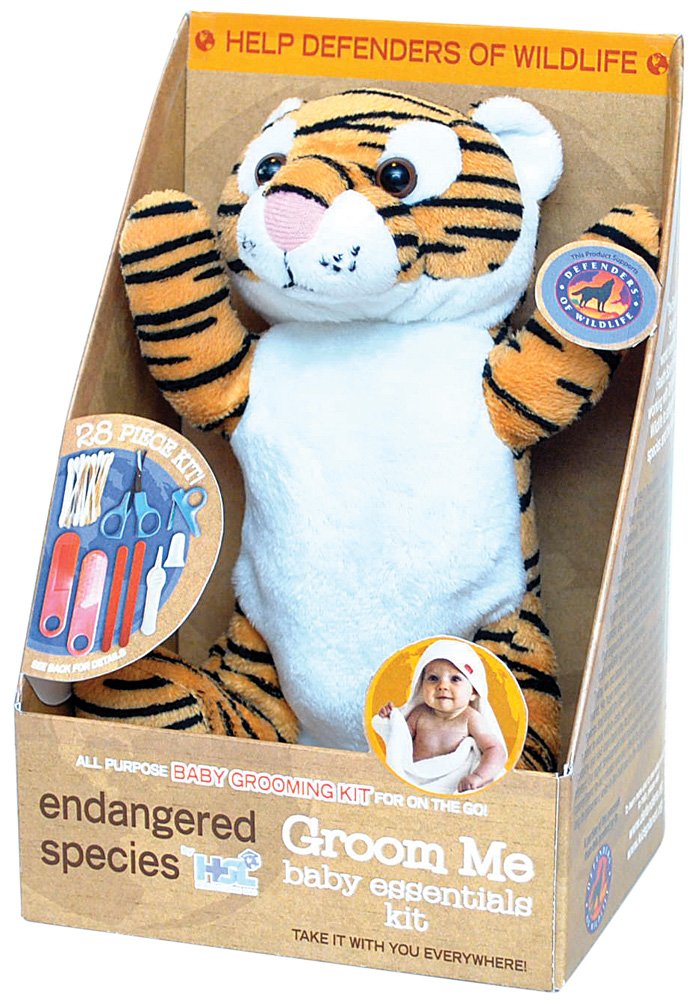 Groom Me Baby Essentials Kit - Soft Leopard Print Baby Care Set for Newborns | Perfect for Bath Time, Diaper Changes & Travel