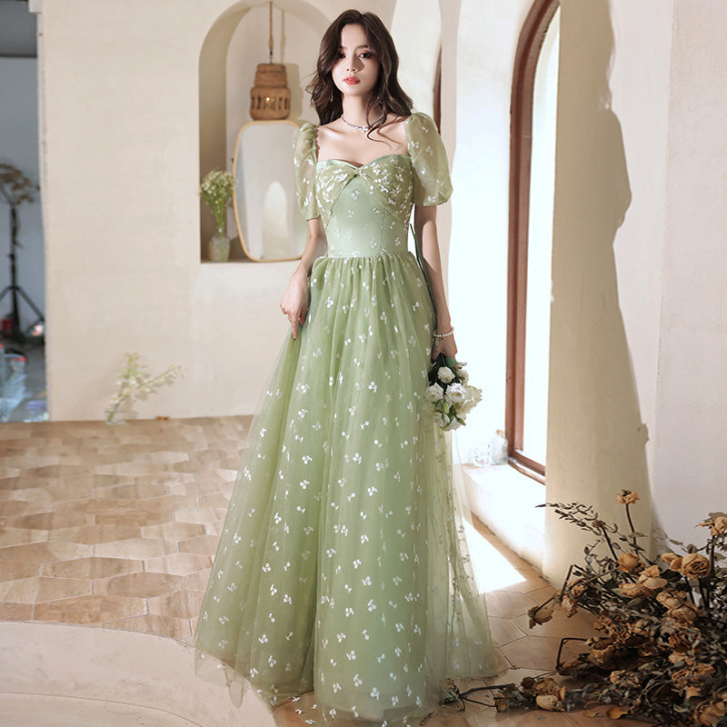 Elegant Green A-Line Sweetheart Party Dress for Prom, Homecoming, and Formal Events - Style 595