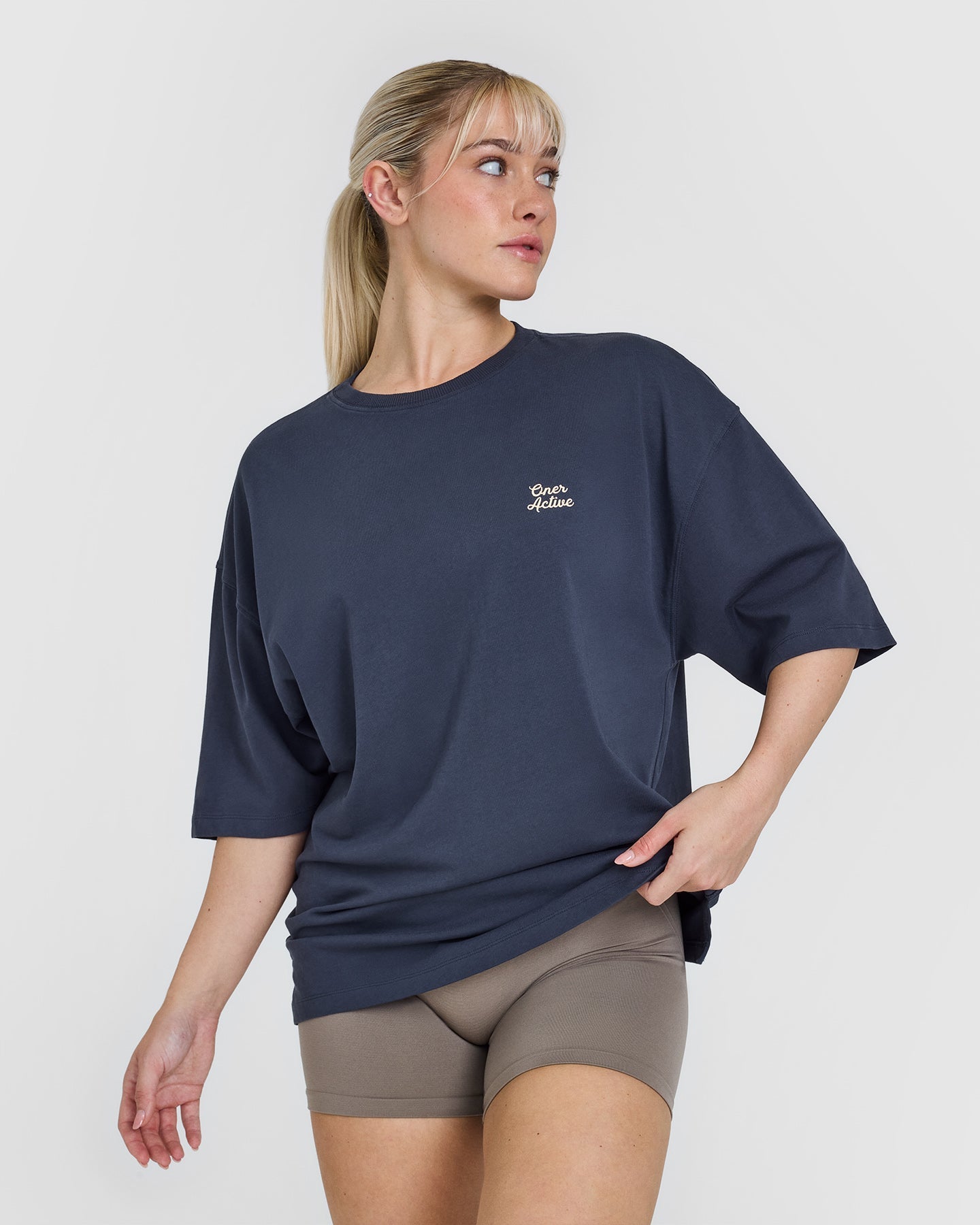 Vintage Washed Graphic T-Shirt for Men & Women | True Blue Color | Casual Streetwear & Everyday Comfort