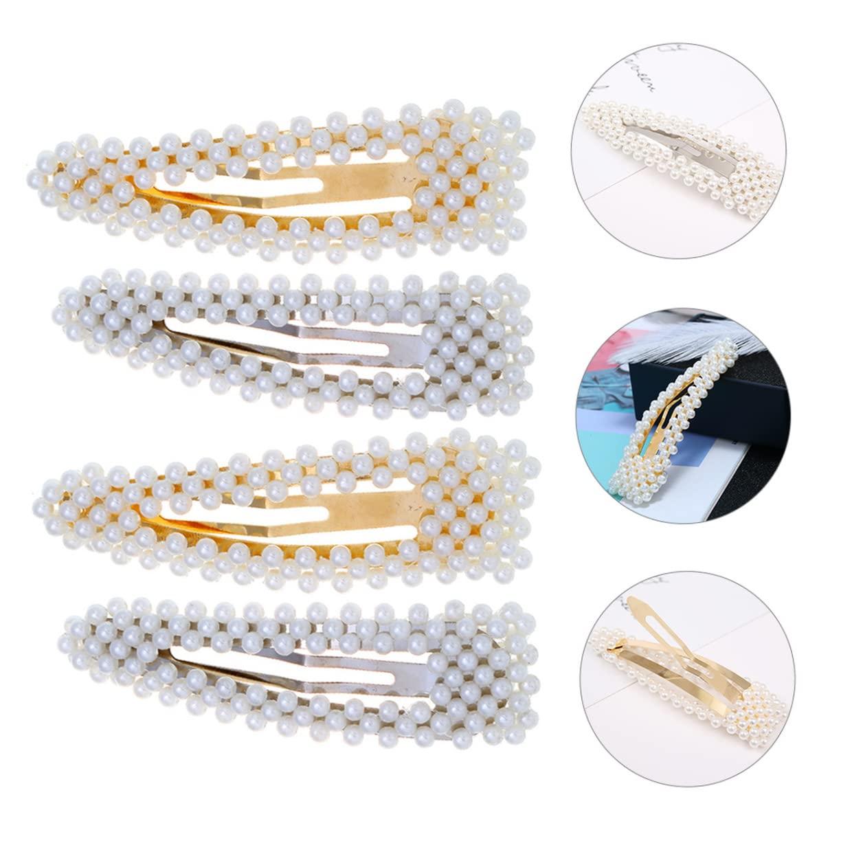 Minkissy Pearl Hair Pins - Elegant Pearl Bobby Pins for Women, Decorative Hair Clips & Hair Jewelry for Weddings, Parties & Special Occasions