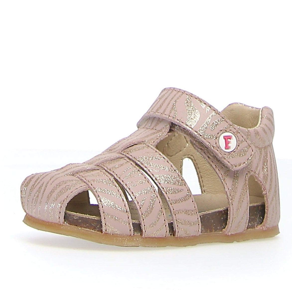 Falcotto Alby Zebra Print Sandals for Girls | Comfortable Kids' Summer Sandals | Perfect for Beach, Pool & Outdoor Play