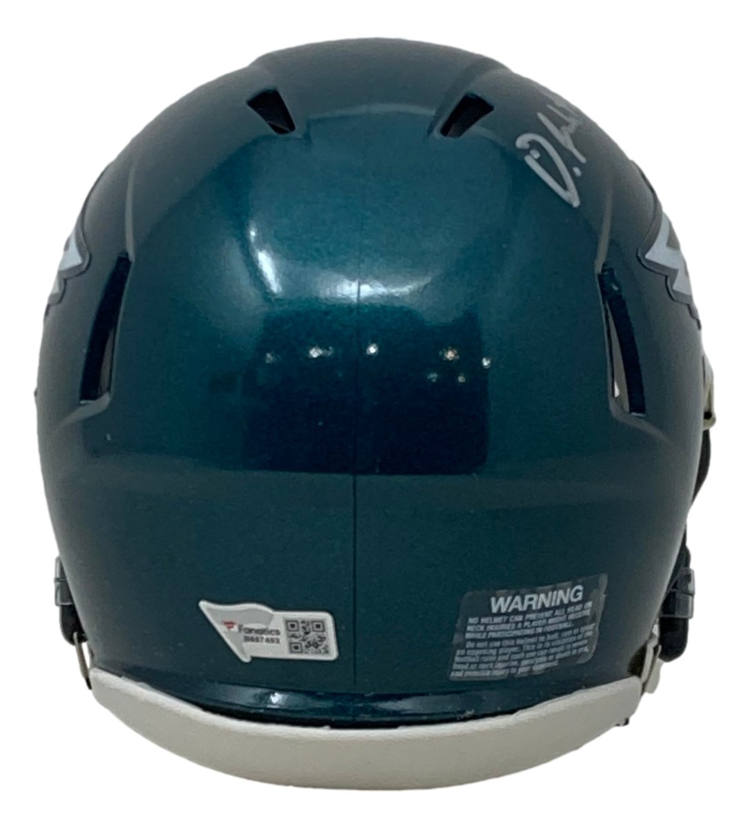 Devonta Smith Autographed Philadelphia Eagles Mini Speed Helmet - Limited Edition Collectible - Perfect for Eagles Fans, Sports Memorabilia Collectors, and Game Room Decor