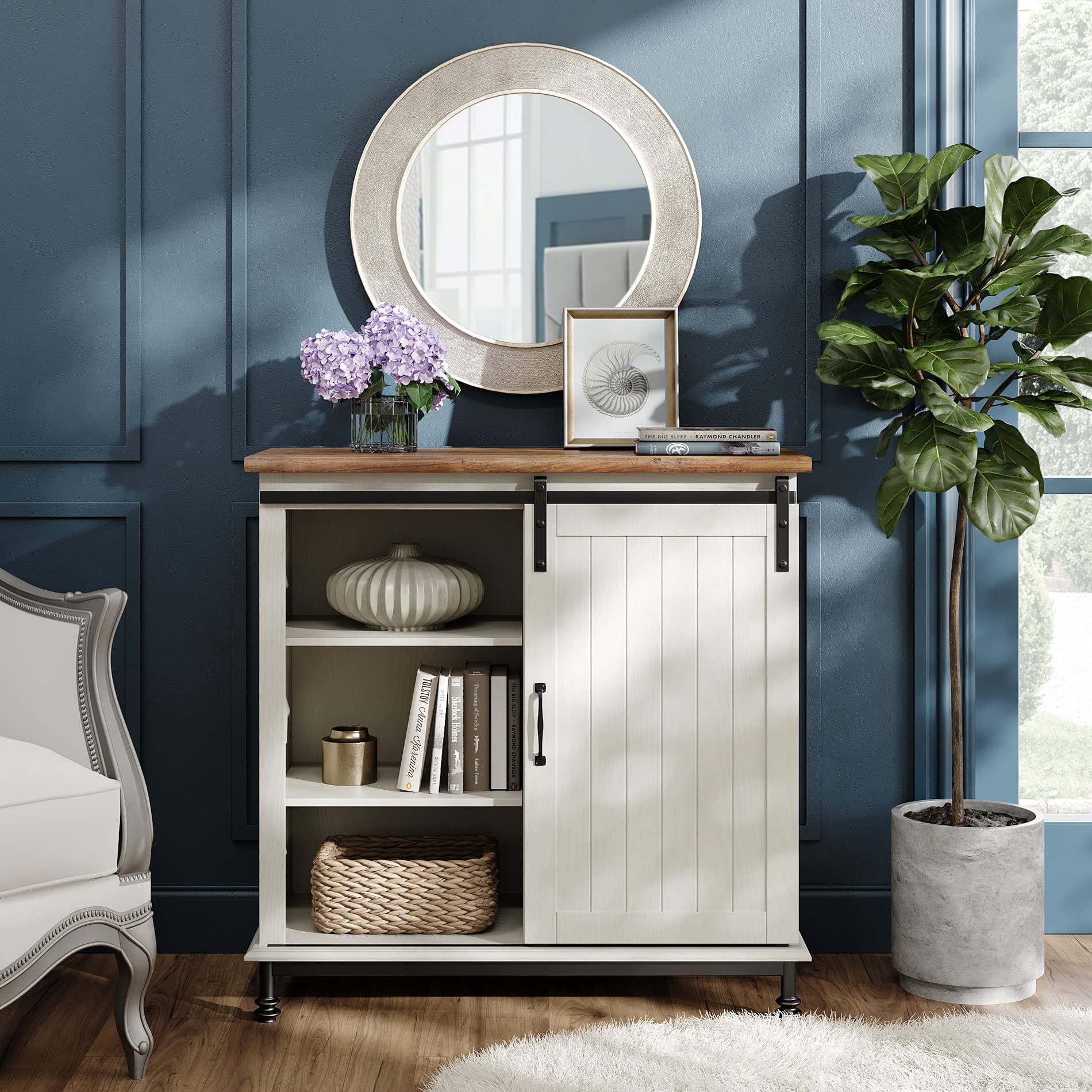 Rustic Farmhouse Accent Buffet Sideboard - 35