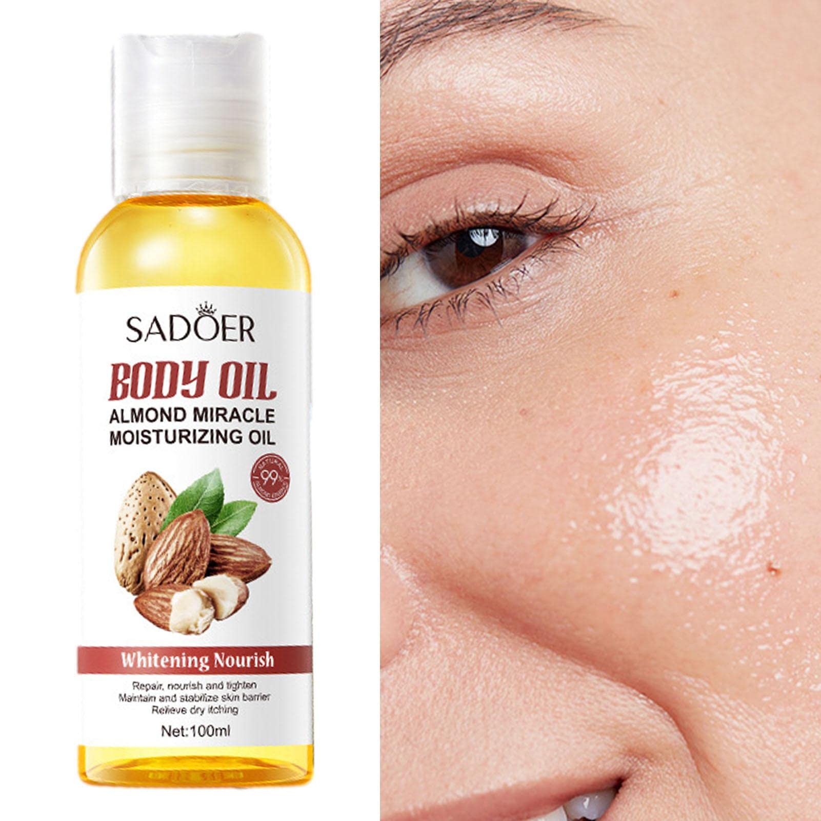 Firming Facial Oil for Dry Skin - Hydrating Flower & Fruit Care for Face & Body | Repair Scars & Burns