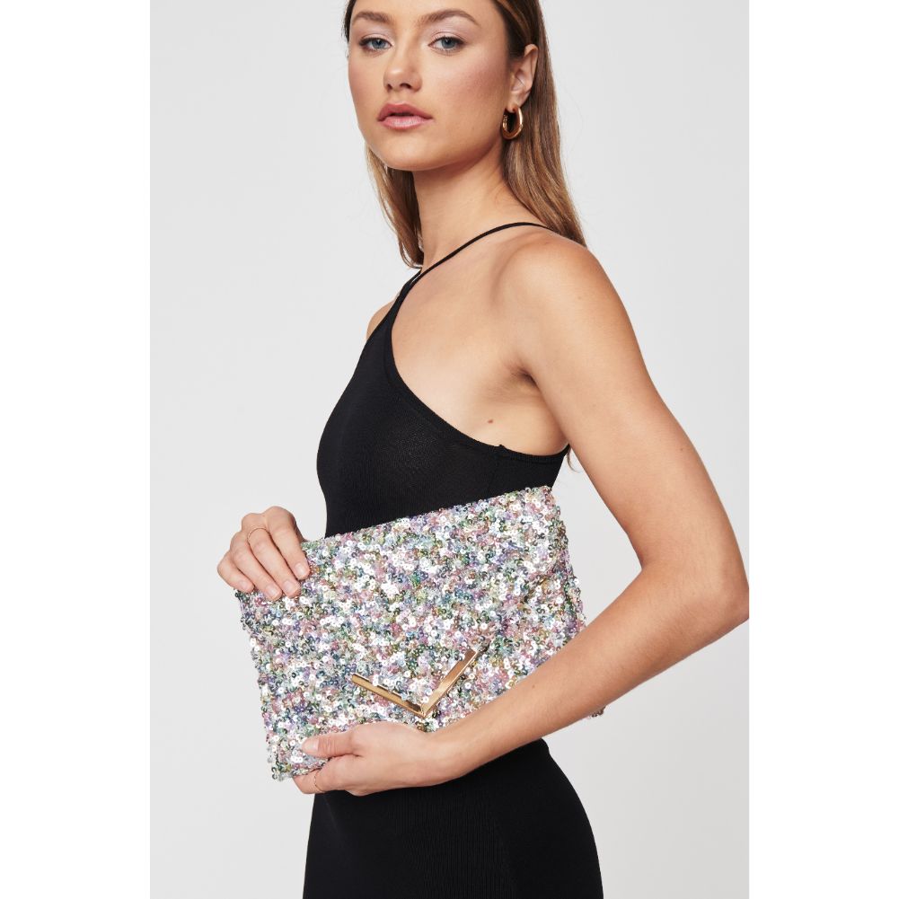 Sparkly Rizza Sequin Clutch Purse for Women - Elegant Evening Bag for Parties, Weddings & Special Occasions