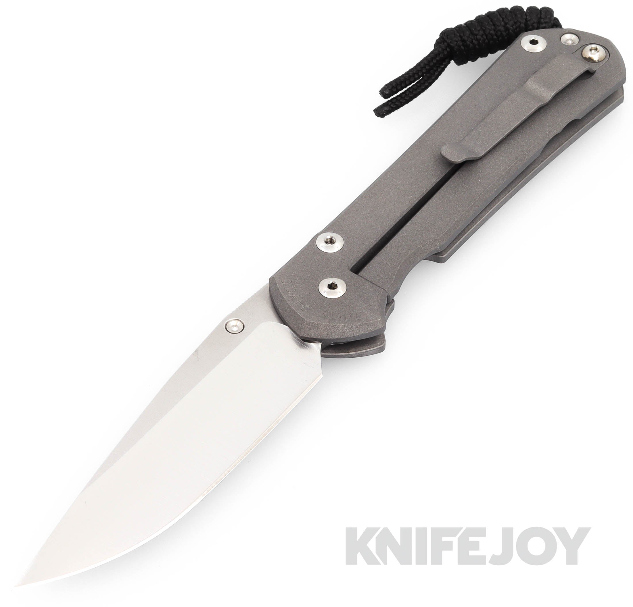Chris Reeve Knives LEFT HAND Large Sebenza 31 Drop Point Magnacut Blade - Titanium Handles with Unique Graphic | Premium EDC Folding Knife for Outdoor, Camping & Survival