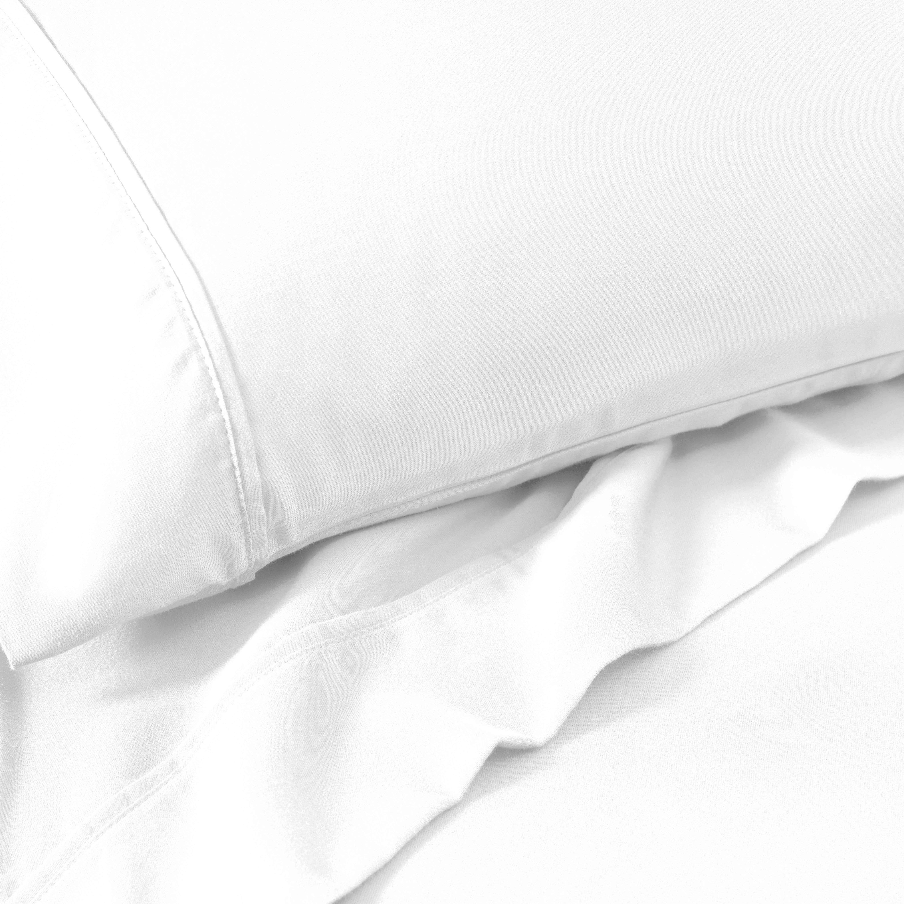 1200 Thread Count Cotton Rich Solid Deep Pocket Bed Sheet Set - Queen Size, Ultra Soft & Breathable - Perfect for Luxury Hotels, Guest Rooms & Master Bedrooms