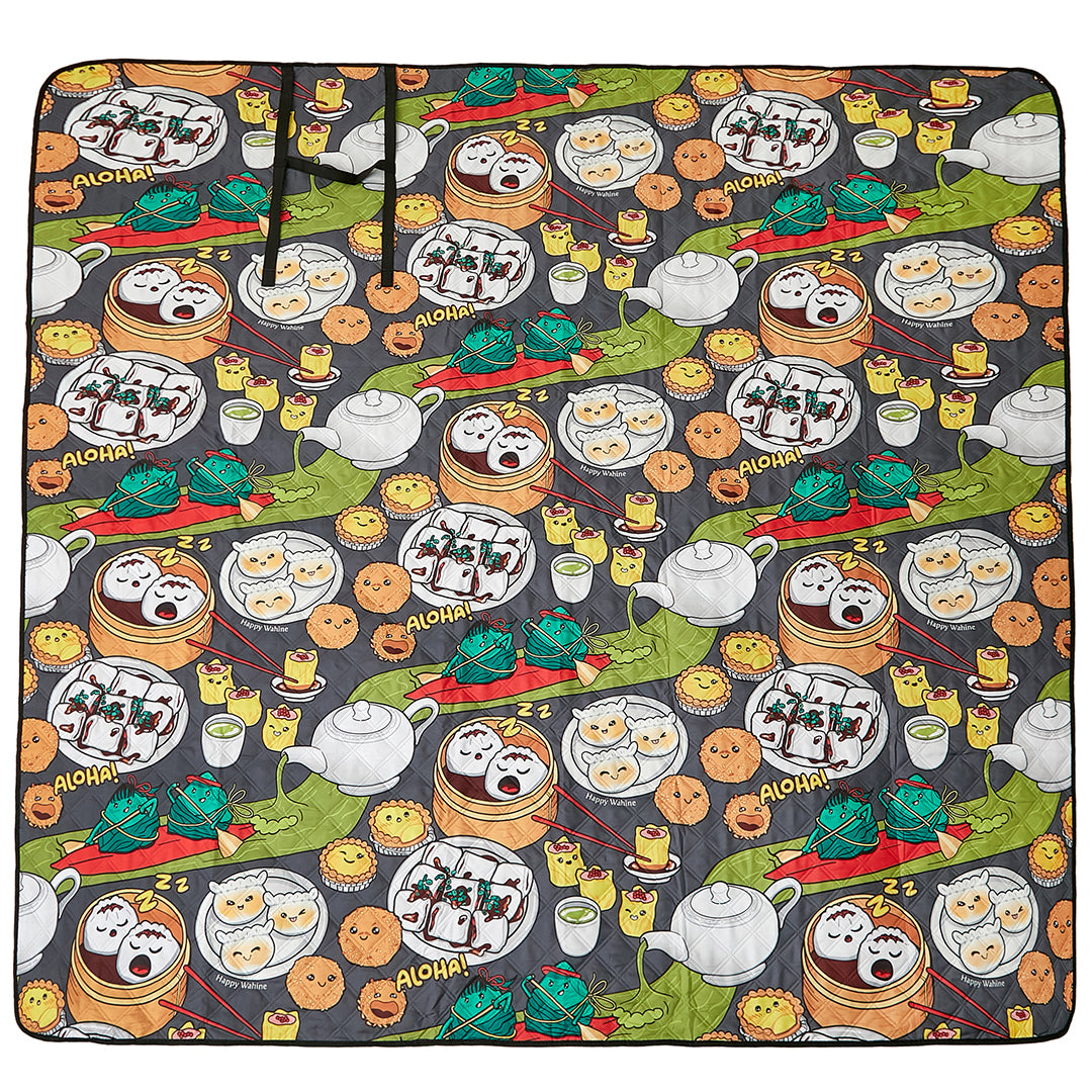 Premium Waterproof Beach Mat for Picnics, Camping & Outdoor - Non-Slip Sandproof Design - Lightweight & Portable - Dim Sum Grey - Perfect for Beach Days, Park Outings & Travel Adventures