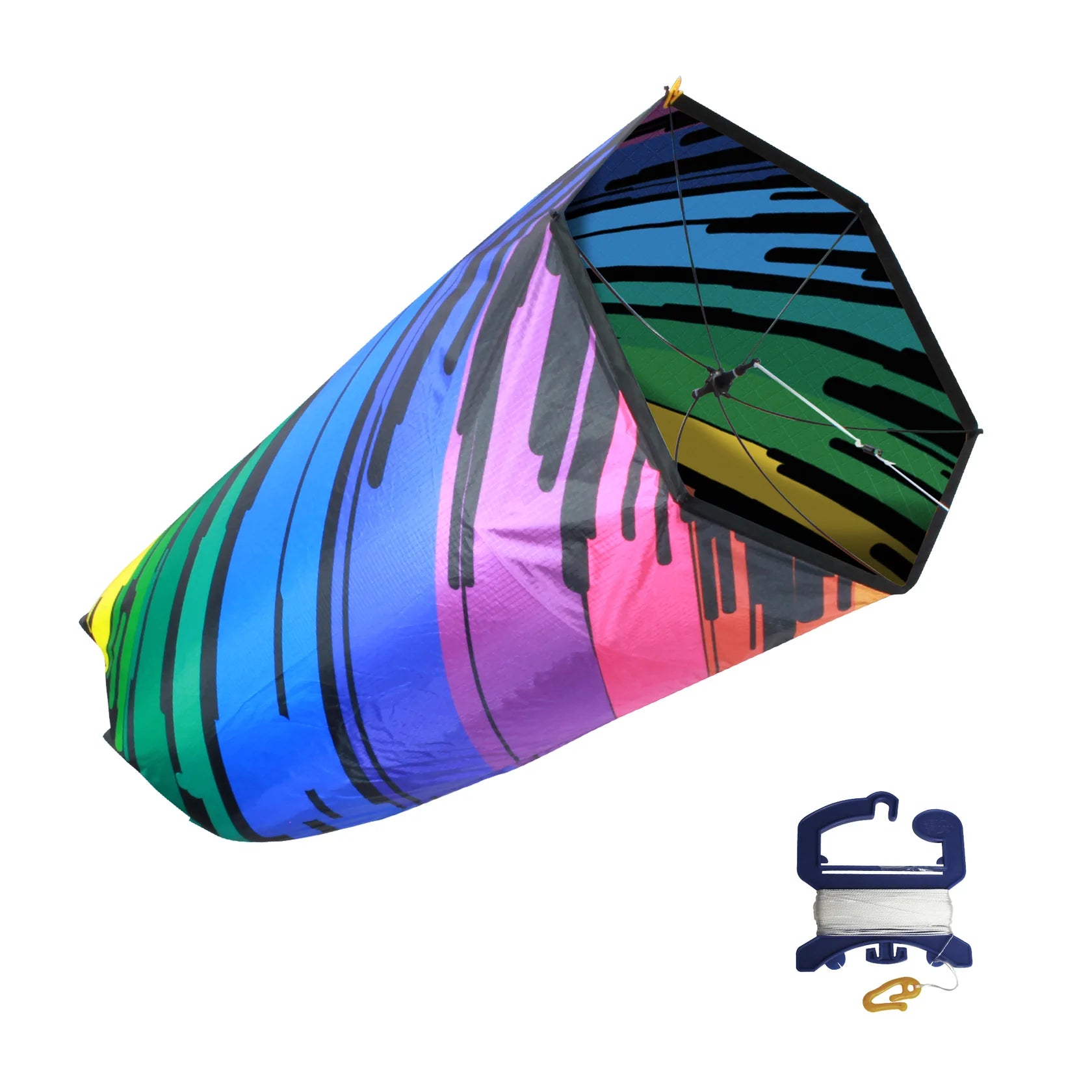 3D Spin Tube Kite - Colorful Outdoor Flying Toy for Kids & Adults - Perfect for Beach, Park, and Backyard Fun