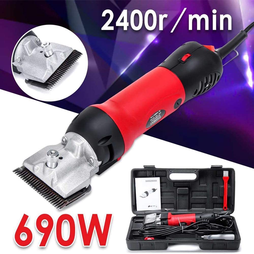 Professional Rechargeable Cordless Pet Hair Clipper for Dogs & Cats - Quiet Electric Grooming Clippers for Home Use, Travel & Professional Grooming