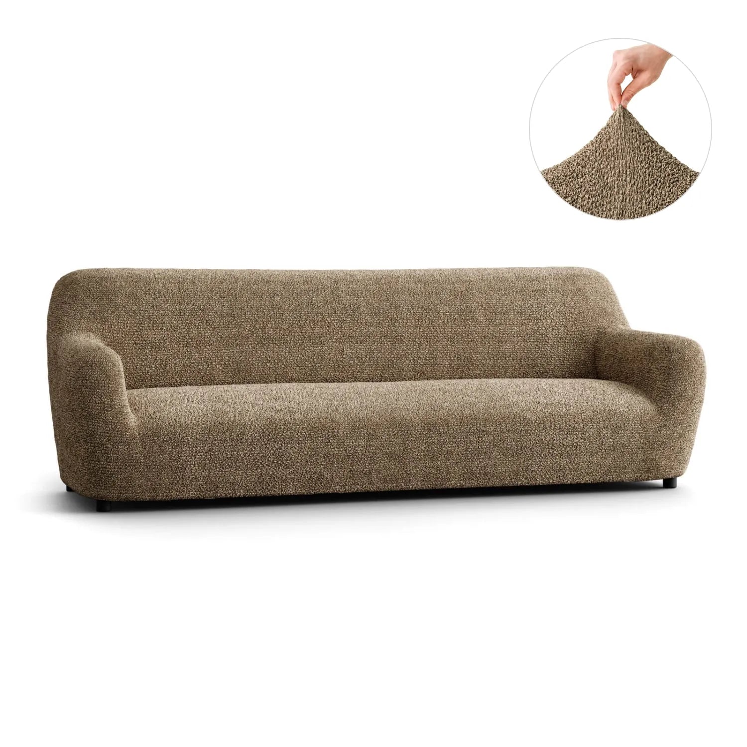 4 Seater Sofa Slipcover - Soft Microfiber Fabric with Stylish Prints - Perfect for Living Room, Family Room & Home Decor